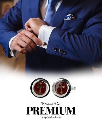 Religious Themed Cufflinks by Vittorio Vico (CL30XX) (CL - 3563) for Independent Retail Stores by Dubal Brothers