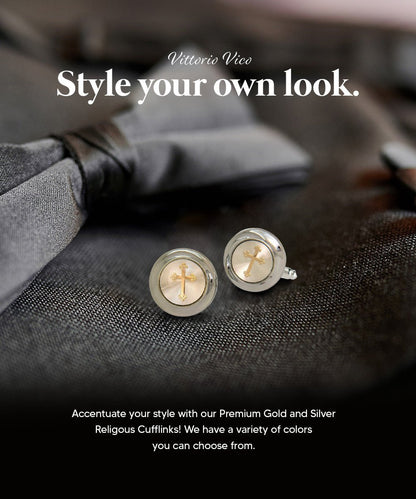 Religious Themed Cufflinks by Vittorio Vico (CL30XX) (CL - 3567) for Independent Retail Stores by Dubal Brothers
