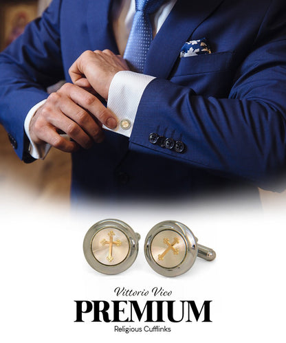 Religious Themed Cufflinks by Vittorio Vico (CL30XX) (CL - 3567) for Independent Retail Stores by Dubal Brothers