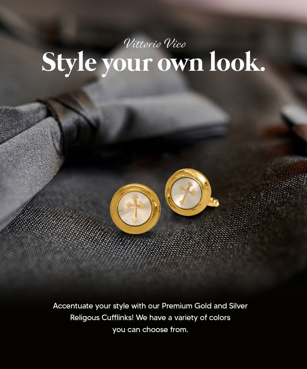 Religious Themed Cufflinks by Vittorio Vico (CL30XX) (CL - 3568) for Independent Retail Stores by Dubal Brothers