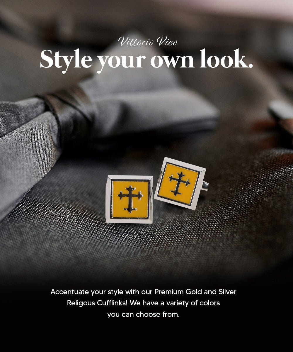 Religious Themed Cufflinks by Vittorio Vico (CL30XX) (CL - 3800) for Independent Retail Stores by Dubal Brothers