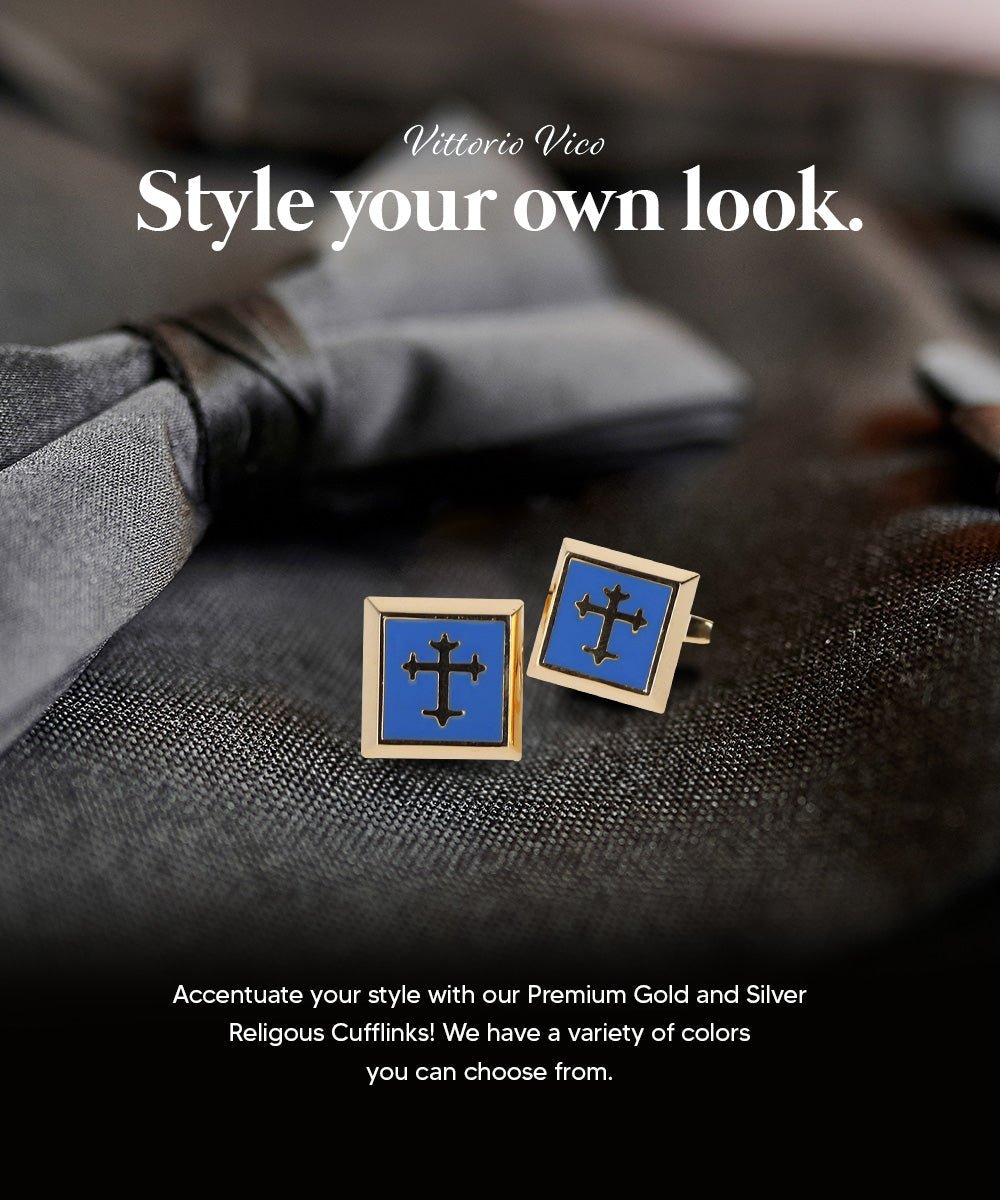 Religious Themed Cufflinks by Vittorio Vico (CL30XX) (CL - 3801) for Independent Retail Stores by Dubal Brothers
