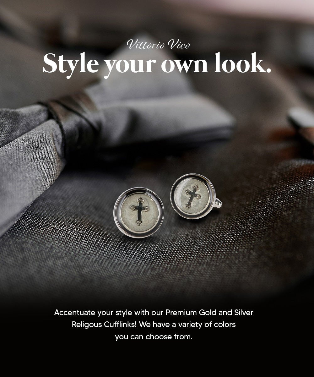 Religious Themed Cufflinks by Vittorio Vico (CL30XX) (CL - 3865) for Independent Retail Stores by Dubal Brothers