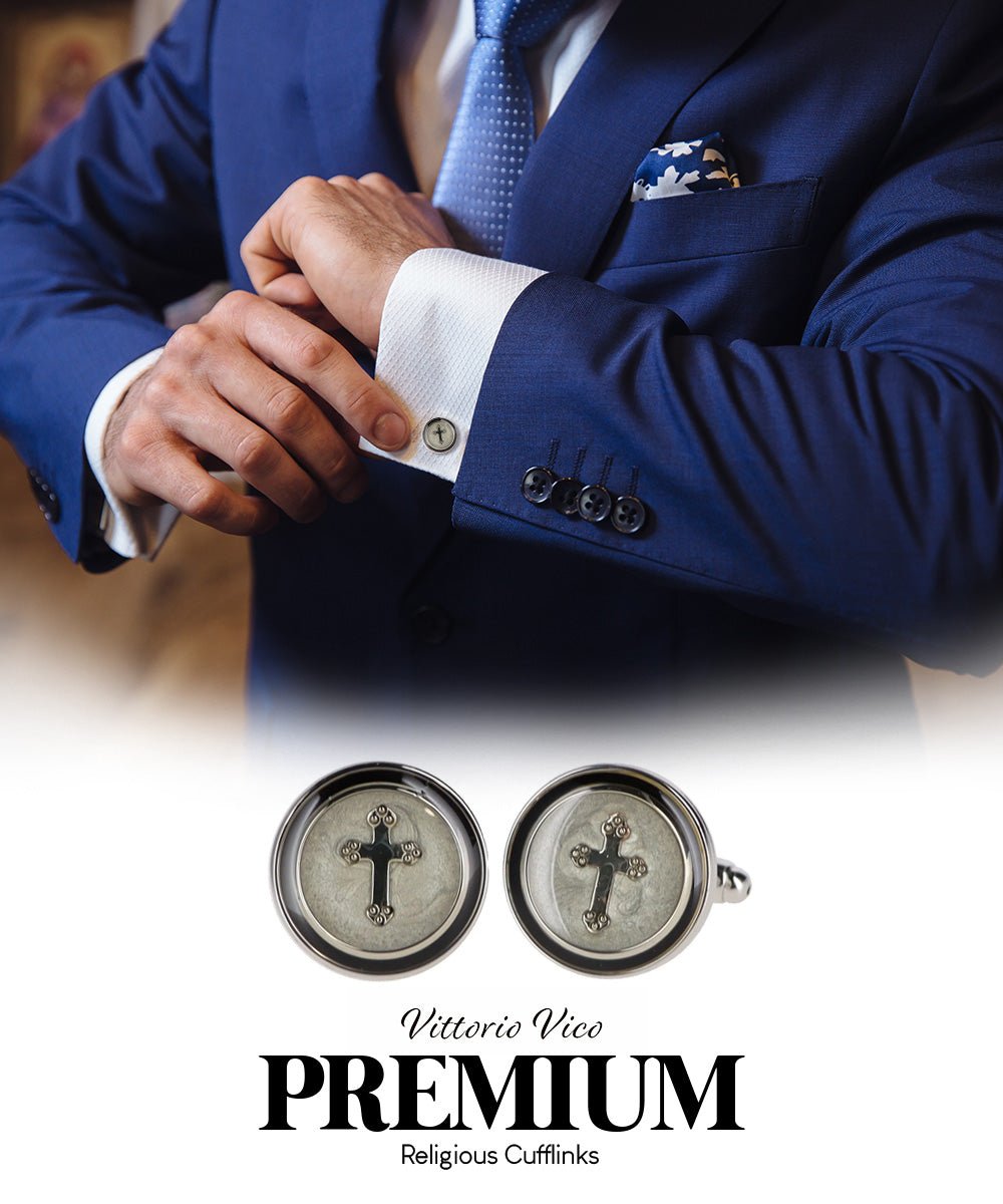 Religious Themed Cufflinks by Vittorio Vico (CL30XX) (CL - 3865) for Independent Retail Stores by Dubal Brothers