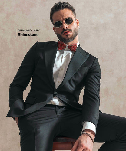 Rhinestone Bow Tie in a Box by Vittorio Farina (br - 003) for Independent Retail Stores by Dubal Brothers