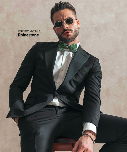 Rhinestone Bow Tie in a Box by Vittorio Farina (br - 004) for Independent Retail Stores by Dubal Brothers