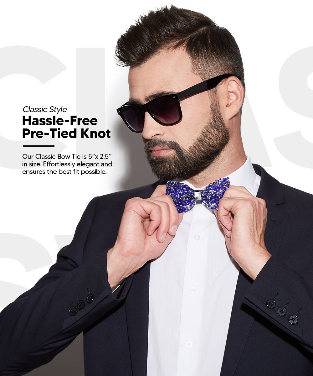 Rhinestone Bow Tie in a Box by Vittorio Farina (br - 005) for Independent Retail Stores by Dubal Brothers