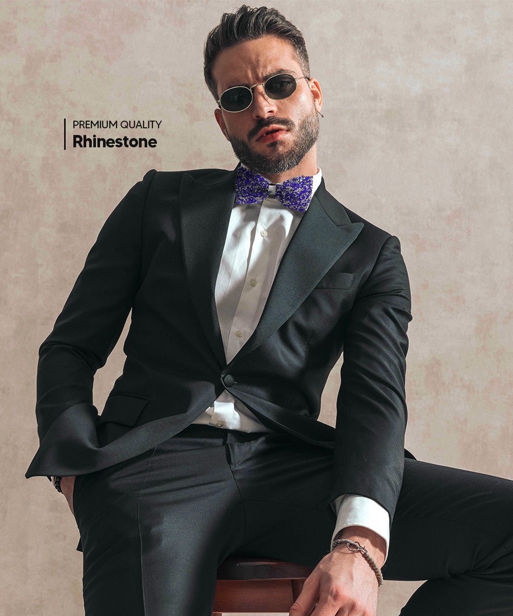 Rhinestone Bow Tie in a Box by Vittorio Farina (br - 005) for Independent Retail Stores by Dubal Brothers