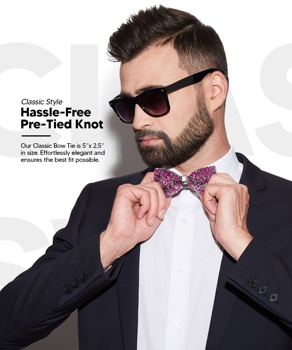 Rhinestone Bow Tie in a Box by Vittorio Farina (br - 005a) for Independent Retail Stores by Dubal Brothers