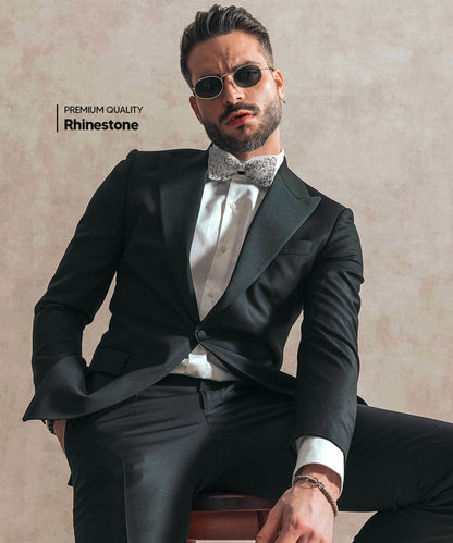 Rhinestone Bow Tie in a Box by Vittorio Farina (br - 006) for Independent Retail Stores by Dubal Brothers