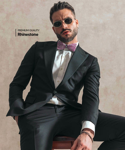 Rhinestone Bow Tie in a Box by Vittorio Farina (br - 007) for Independent Retail Stores by Dubal Brothers