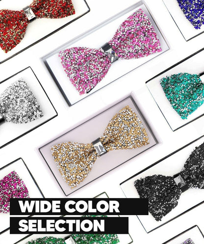 Rhinestone Bow Tie in a Box by Vittorio Farina (br - 009) for Independent Retail Stores by Dubal Brothers