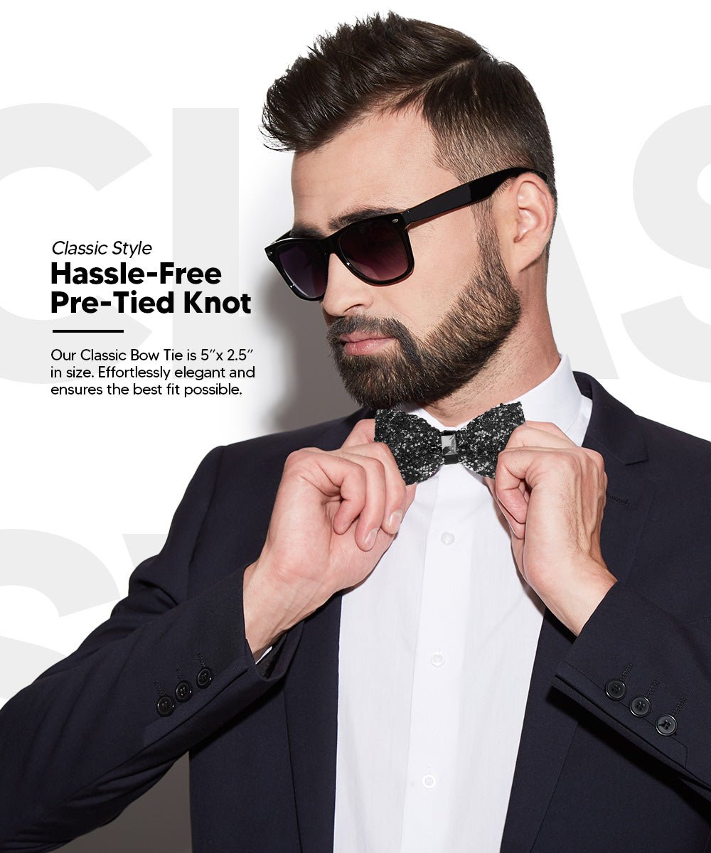 Rhinestone Bow Tie in a Box by Vittorio Farina (br - 010) for Independent Retail Stores by Dubal Brothers