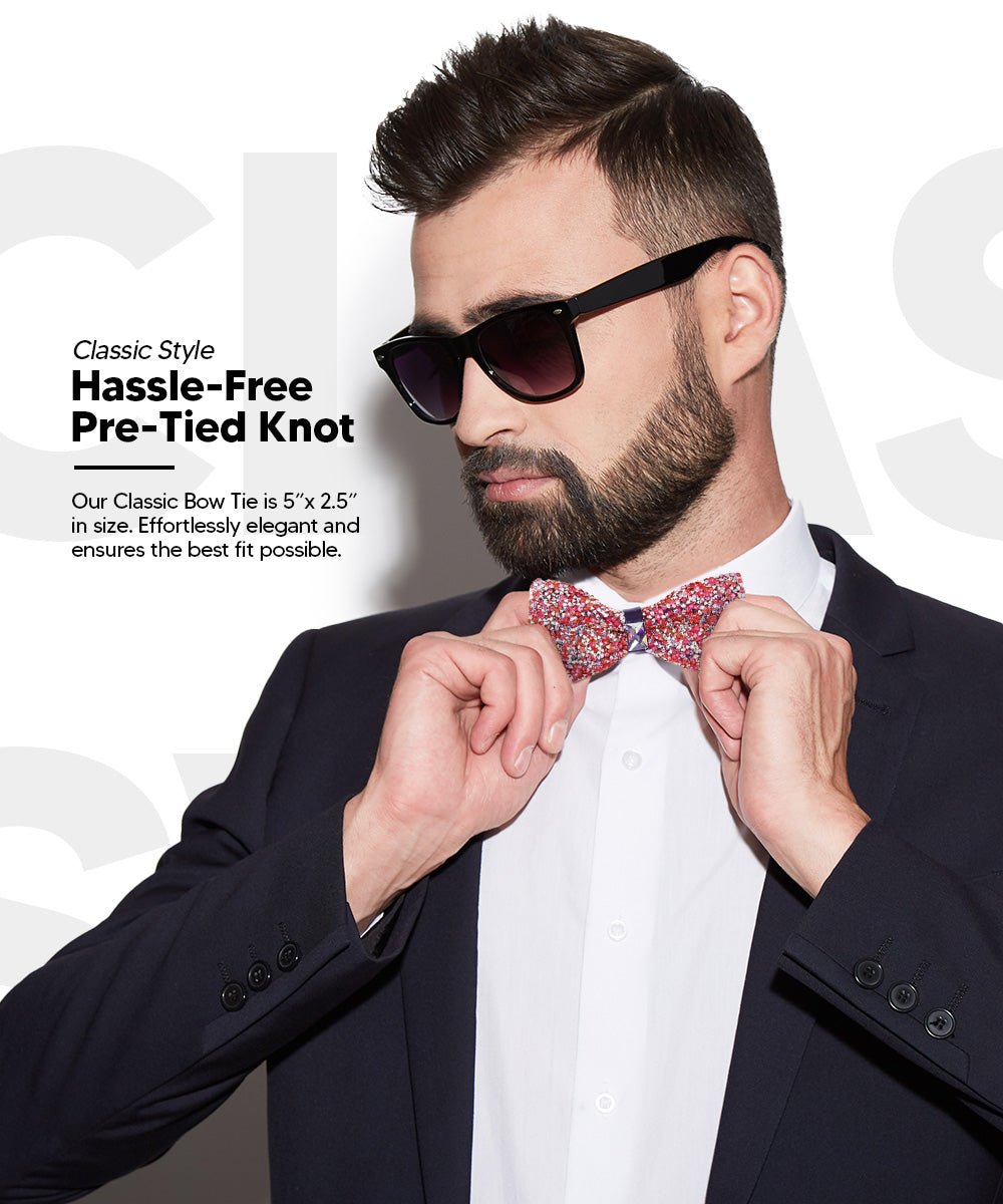 Rhinestone Bow Tie in a Box by Vittorio Farina (br - 011) for Independent Retail Stores by Dubal Brothers