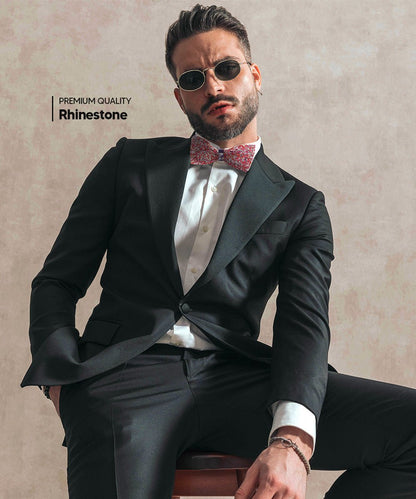 Rhinestone Bow Tie in a Box by Vittorio Farina (br - 011) for Independent Retail Stores by Dubal Brothers