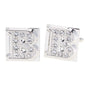 Rhinestone Initial Cufflinks in a Gift Box (A to Z) by Vittorio Vico (ini2044 - BS) for Independent Retail Stores by Dubal Brothers