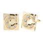 Rhinestone Initial Cufflinks in a Gift Box (A to Z) by Vittorio Vico (ini2044 - CG) for Independent Retail Stores by Dubal Brothers