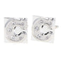 Rhinestone Initial Cufflinks in a Gift Box (A to Z) by Vittorio Vico (ini2044 - CS) for Independent Retail Stores by Dubal Brothers