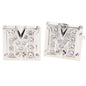 Rhinestone Initial Cufflinks in a Gift Box (A to Z) by Vittorio Vico (ini2044 - MS) for Independent Retail Stores by Dubal Brothers