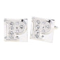 Rhinestone Initial Cufflinks in a Gift Box (A to Z) by Vittorio Vico (ini2044 - PS) for Independent Retail Stores by Dubal Brothers