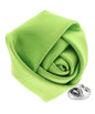 Rose Bud Flower Lapel Pin by Vittorio Vico (solidlapel - bud - lime) for Independent Retail Stores by Dubal Brothers