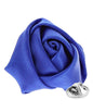 Rose Bud Flower Lapel Pin by Vittorio Vico (solidlapel - bud - royal) for Independent Retail Stores by Dubal Brothers