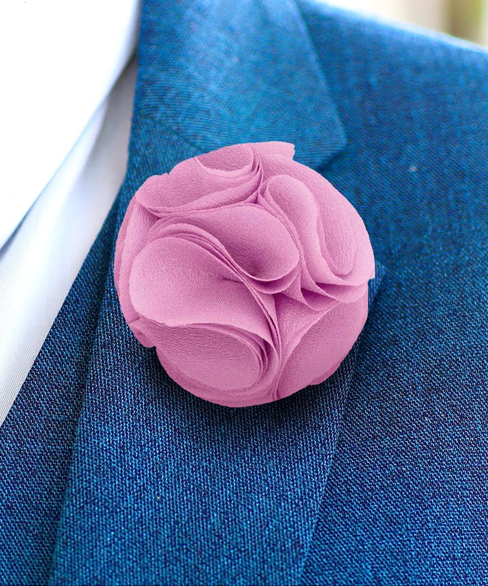 Rose Flower Lapel Pin by Vittorio Vico (50 - rose - lavender) for Independent Retail Stores by Dubal Brothers
