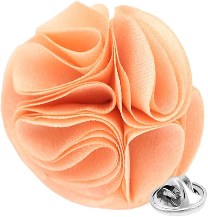 Rose Flower Lapel Pin by Vittorio Vico (76 - rose - peach) for Independent Retail Stores by Dubal Brothers