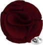 Rose Flower Lapel Pin by Vittorio Vico (78 - rose - burgundy) for Independent Retail Stores by Dubal Brothers