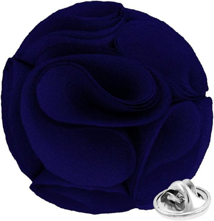 Rose Flower Lapel Pin by Vittorio Vico (79 - rose - royal) for Independent Retail Stores by Dubal Brothers