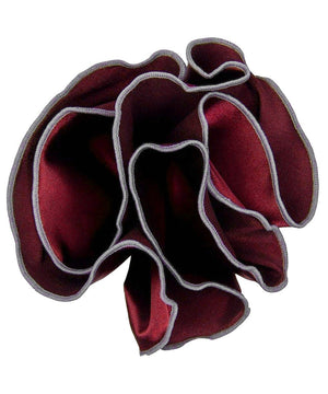 Burgundy and Gray