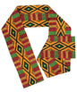Vittorio Farina Mens' Kente Satin Scarf - SCARVES_Kente #2 - Classy Cufflinks