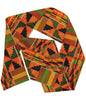 Vittorio Farina Mens' Kente Satin Scarf - SCARVES_Kente #3 - Classy Cufflinks