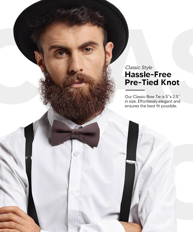 Solid Bow Tie in a Box by Vittorio Farina (basic - bow - tie - bbg - pink) for Independent Retail Stores by Dubal Brothers