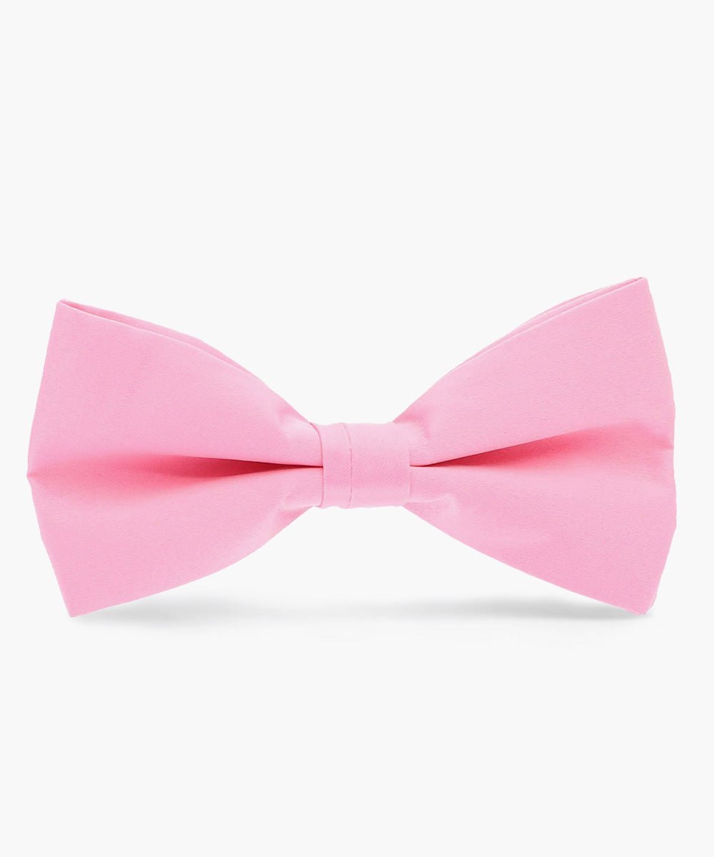 Solid Bow Tie in a Box by Vittorio Farina (basic - bow - tie - bbg - pink) for Independent Retail Stores by Dubal Brothers