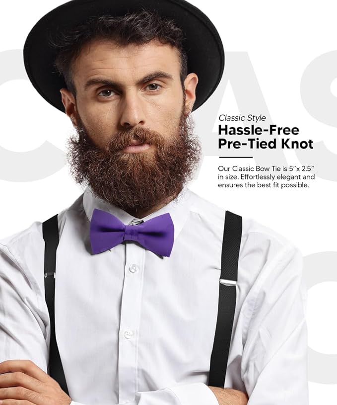 Solid Bow Tie in a Box by Vittorio Farina (basic - bow - tie - beige) for Independent Retail Stores by Dubal Brothers