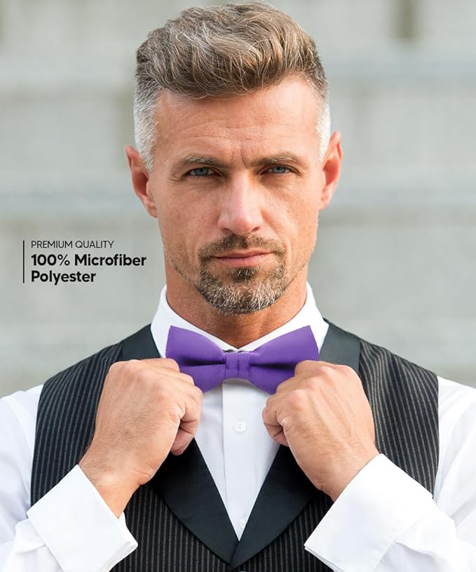 Solid Bow Tie in a Box by Vittorio Farina (basic - bow - tie - beige) for Independent Retail Stores by Dubal Brothers