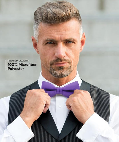 Solid Bow Tie in a Box by Vittorio Farina (basic - bow - tie - beige) for Independent Retail Stores by Dubal Brothers