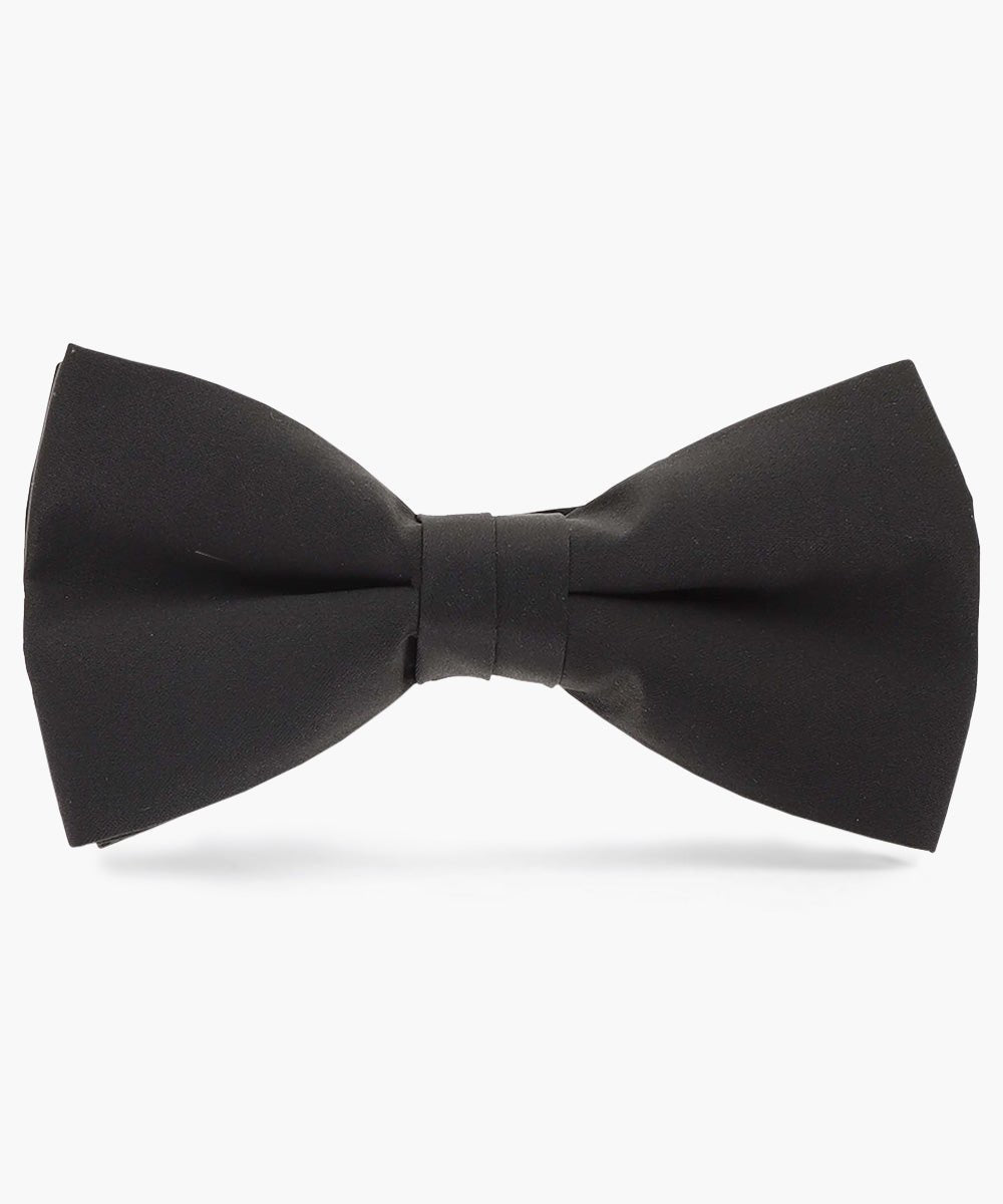 Solid Bow Tie in a Box by Vittorio Farina (basic - bow - tie - black) for Independent Retail Stores by Dubal Brothers