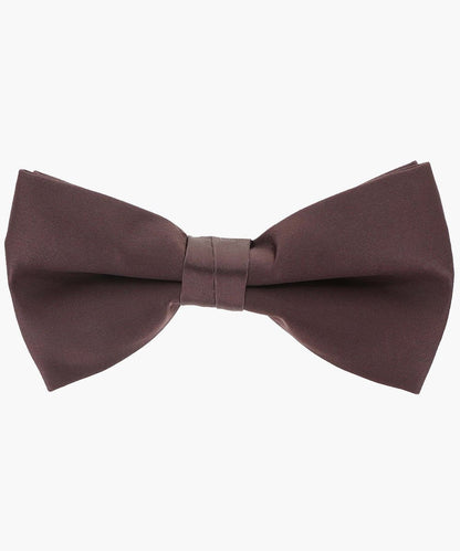 Solid Bow Tie in a Box by Vittorio Farina (basic - bow - tie - brown) for Independent Retail Stores by Dubal Brothers
