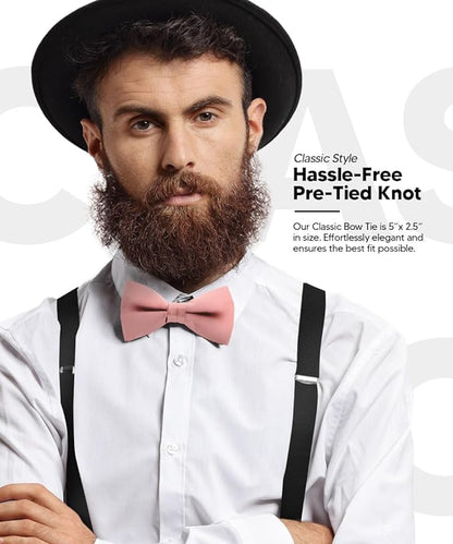 Solid Bow Tie in a Box by Vittorio Farina (basic - bow - tie - brown) for Independent Retail Stores by Dubal Brothers