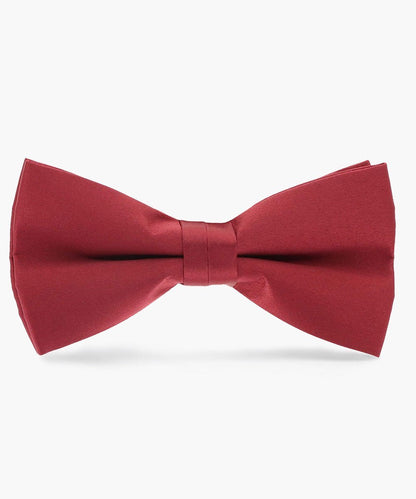 Solid Bow Tie in a Box by Vittorio Farina (basic - bow - tie - burgundy) for Independent Retail Stores by Dubal Brothers
