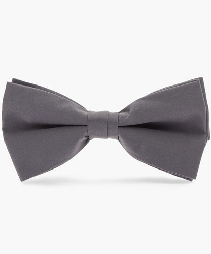 Solid Bow Tie in a Box by Vittorio Farina (basic - bow - tie - charcoal) for Independent Retail Stores by Dubal Brothers