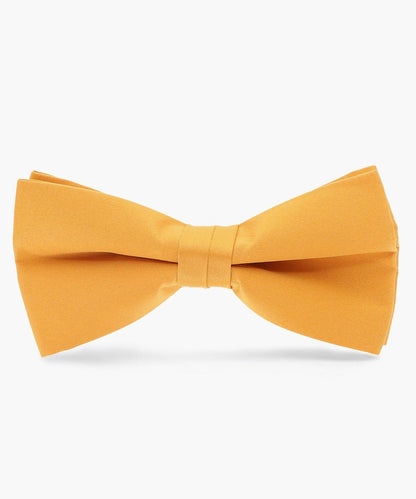 Solid Bow Tie in a Box by Vittorio Farina (basic - bow - tie - gold) for Independent Retail Stores by Dubal Brothers