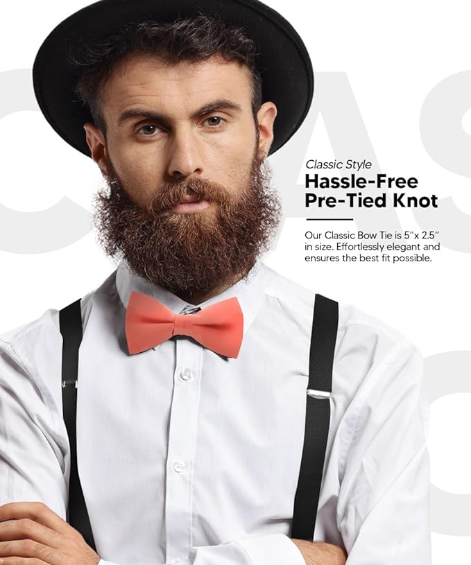 Solid Bow Tie in a Box by Vittorio Farina (basic - bow - tie - hot - pink) for Independent Retail Stores by Dubal Brothers