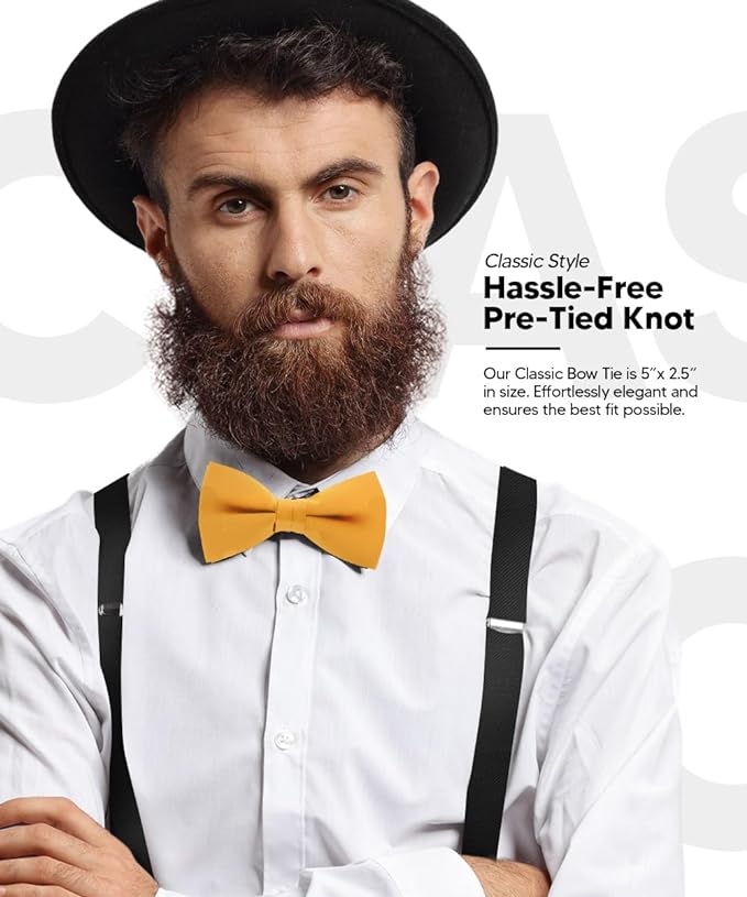 Solid Bow Tie in a Box by Vittorio Farina (basic - bow - tie - hunter) for Independent Retail Stores by Dubal Brothers