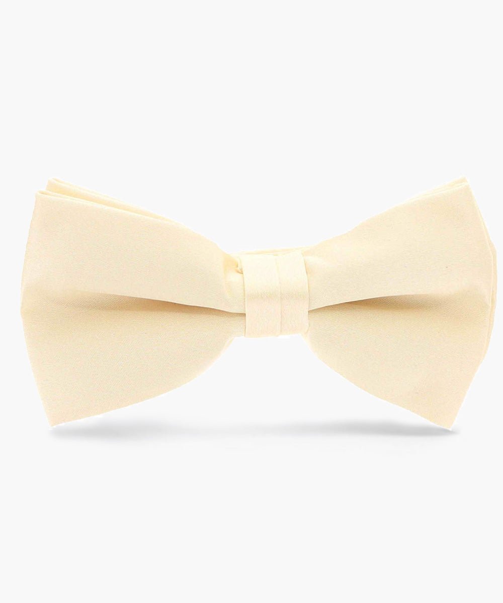 Solid Bow Tie in a Box by Vittorio Farina (basic - bow - tie - ivory) for Independent Retail Stores by Dubal Brothers