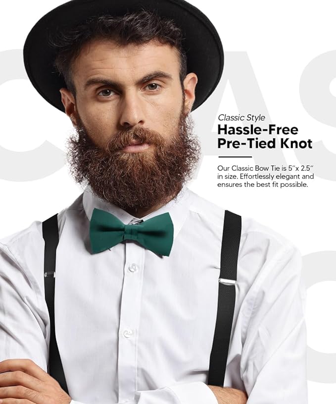 Solid Bow Tie in a Box by Vittorio Farina (basic - bow - tie - kelly) for Independent Retail Stores by Dubal Brothers