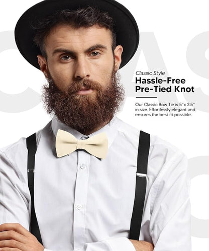 Solid Bow Tie in a Box by Vittorio Farina (basic - bow - tie - lemon) for Independent Retail Stores by Dubal Brothers