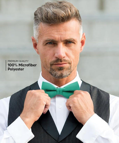 Solid Bow Tie in a Box by Vittorio Farina (basic - bow - tie - lemon) for Independent Retail Stores by Dubal Brothers